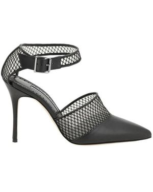 Manolo Blahnik Mesh tacchi a spillo pumps - Nero