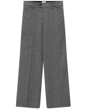 Closed Wide Trousers - Grigio