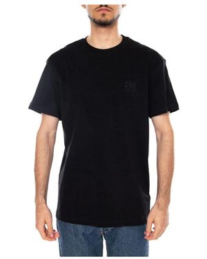 Lee Jeans Tops ,Zwart ,Katoen Ess T-Shirt