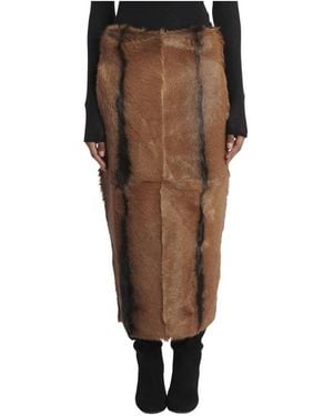 Dodo Bar Or Leather Skirts - Bruin
