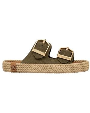 Bohonomad Sydney Espadrille Slider - Mettallic