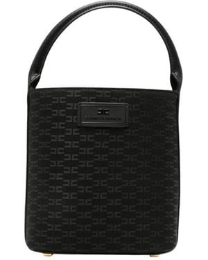 Elisabetta Franchi Tassen ,Zwart ,Bucket Bag