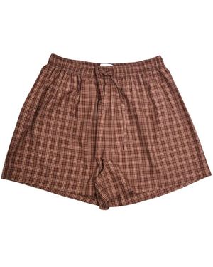 Tekla Fine Twill Short - Bruin