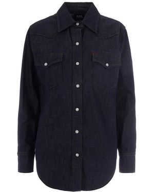 A.P.C. Shirts - Blue
