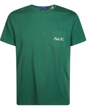 Polo Ralph Lauren Custom Slit Fit Bear T-Shirt - Groen