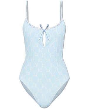 LoveShackFancy Badmode ,Blauw ,Polyester Laguna One-Piece Badpak
