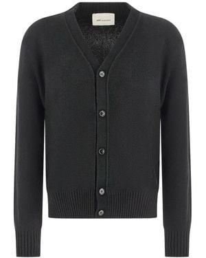 Ami Paris De Coeur Kaschmir Cardigan - Schwarz