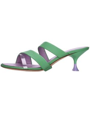 3Juin Heeled Mules - Green