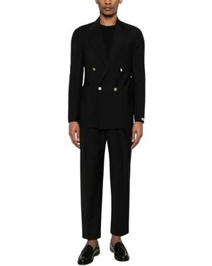 BRIGLIA Double Breasted Suits - Nero