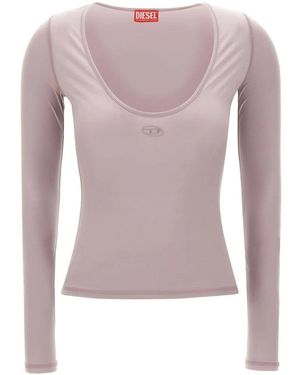 DIESEL Tops ,Paars ,Long Sleeve Tops - Roze