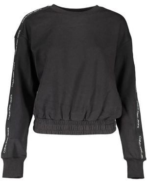 Calvin Klein Schwarzer Baumwoll-Damenpullover