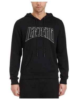 Iceberg Herrenmode Kapuzenpullover Kollektion - Schwarz