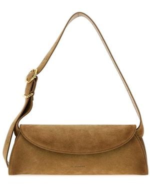Jil Sander Cannolo Small Umhängetasche - Mettallic