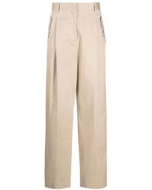 Lanvin Wide Trousers - Natural