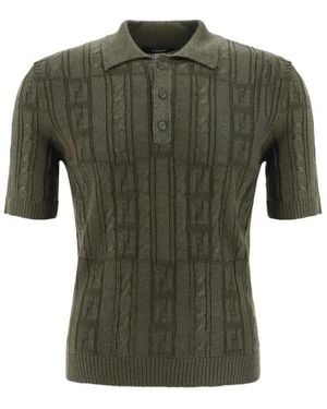 Fendi Polo Shirts - Green
