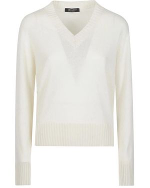 Aragona V-Neck Knitwear - Blanco