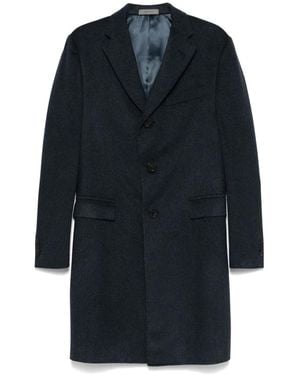 Corneliani Single-Breasted Coats - Blauw