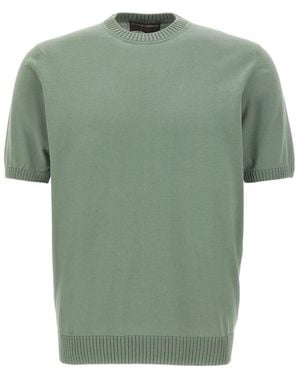 FILIPPO DE LAURENTIIS Round-Neck Knitwear - Verde