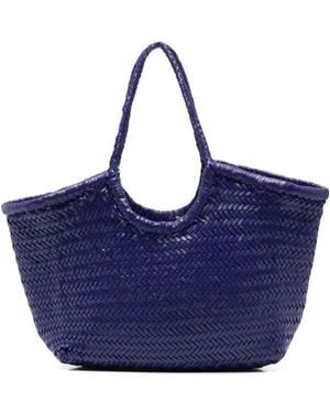 Dragon Diffusion Geflochtene Offene Tasche - Blau