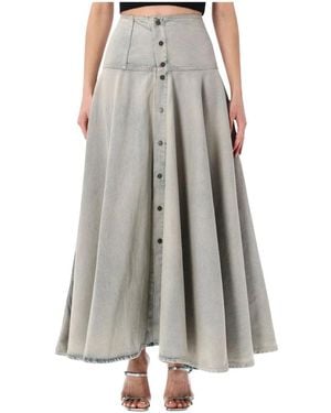 Haikure Denim Skirts - Grey