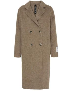 Notyz Double-Breasted Coats - Neutro