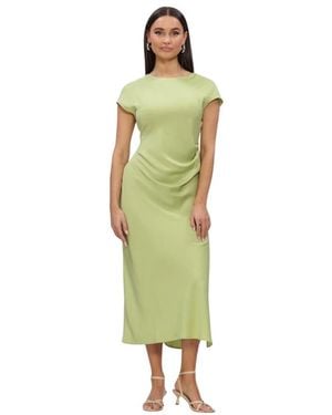 Modström Kleedjes ,Groen ,Polyester Unitymd Dress