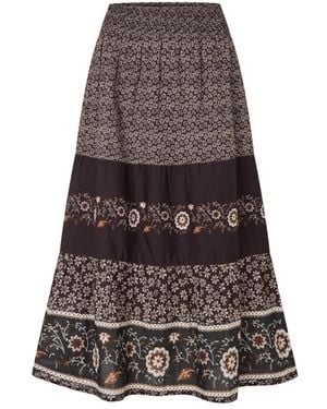 Lolly's Laundry Midi Rok - Bruin