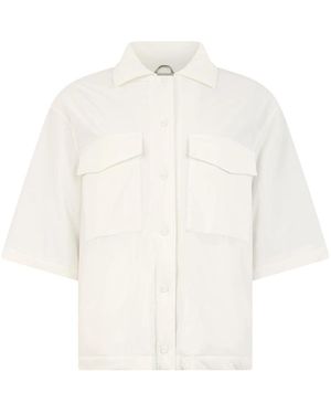 Herno Jassen ,Wit ,Denim Jas Met Driekwart Mouwen