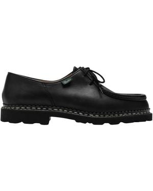 Paraboot Schoenen ,Zwart ,Leer Michael Derby