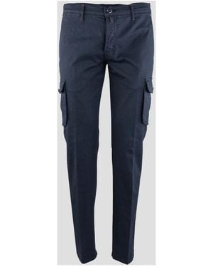 Kiton Slim-Fit Pants - Blue