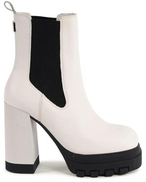 Tommy Hilfiger Leder-Stiefelette - Schwarz