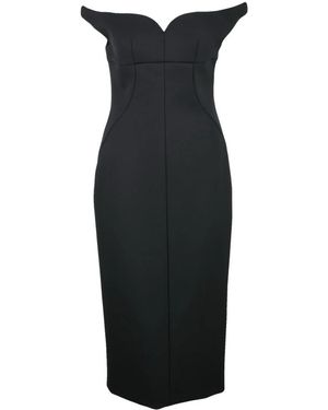 Philosophy Di Lorenzo Serafini Tubino Midi Jurk - Zwart
