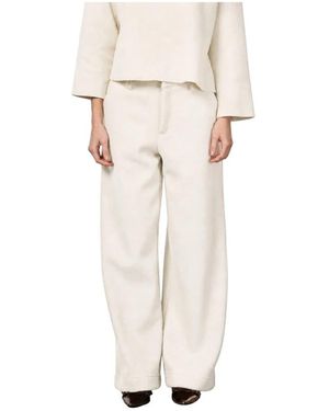 Mason's Wide Trousers - Neutro