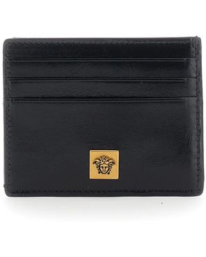 Versace Accessoires ,Zwart ,Leer Severine Leren Kaarthouder