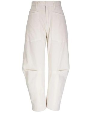 Nili Lotan Tapered Trousers - Blanc