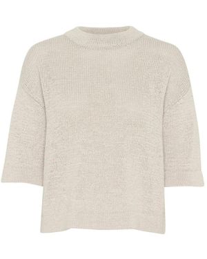 Kaffe Moonstruck Strickpullover - Weiß