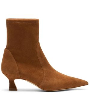 Stuart Weitzman Schoenen ,Bruin ,Suède Vinnie Bootie 50