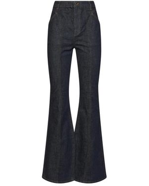Self-Portrait Flare Jeans - Blue