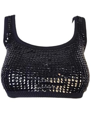 P.A.R.O.S.H. Sleeveless Tops - Blu