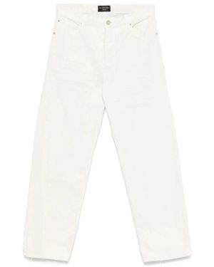 Balenciaga Loose Fit Jeans - White