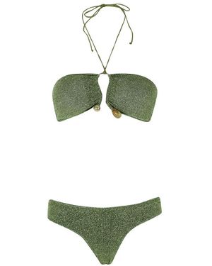 Oséree Lumiere Stones Bandeau Set - Grün