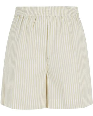 Birgitte Herskind Korte Broeken ,Geel ,Alma Shorts - Naturel