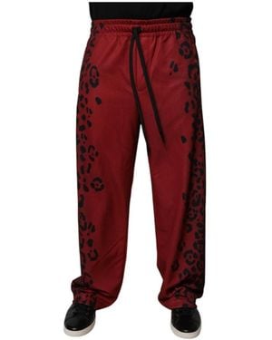 Dolce & Gabbana Straight Trousers - Red