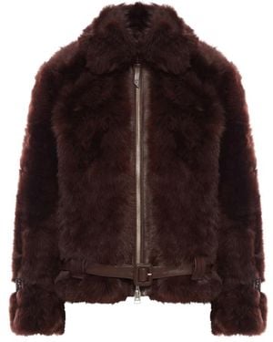 Tom Ford Faux Fur & Shearling Jackets - Brown