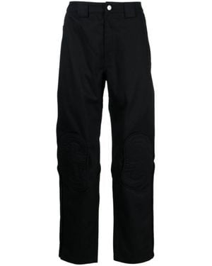 McQueen Straight Trousers - Black