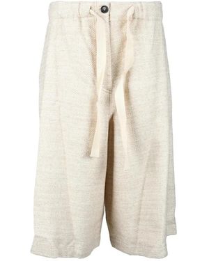 Semicouture Long Shorts - Natural