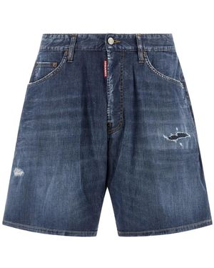 DSquared² Boxer Bermuda Shorts - Blauw