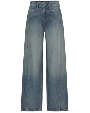 Ichi Wide Jeans - Blu