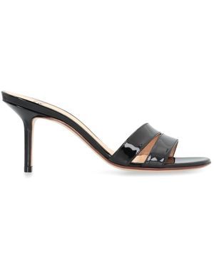 Francesco Russo Heeled Mules - Black