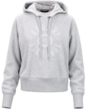 ARMANI EXCHANGE Cropped Hoodie - Grijs